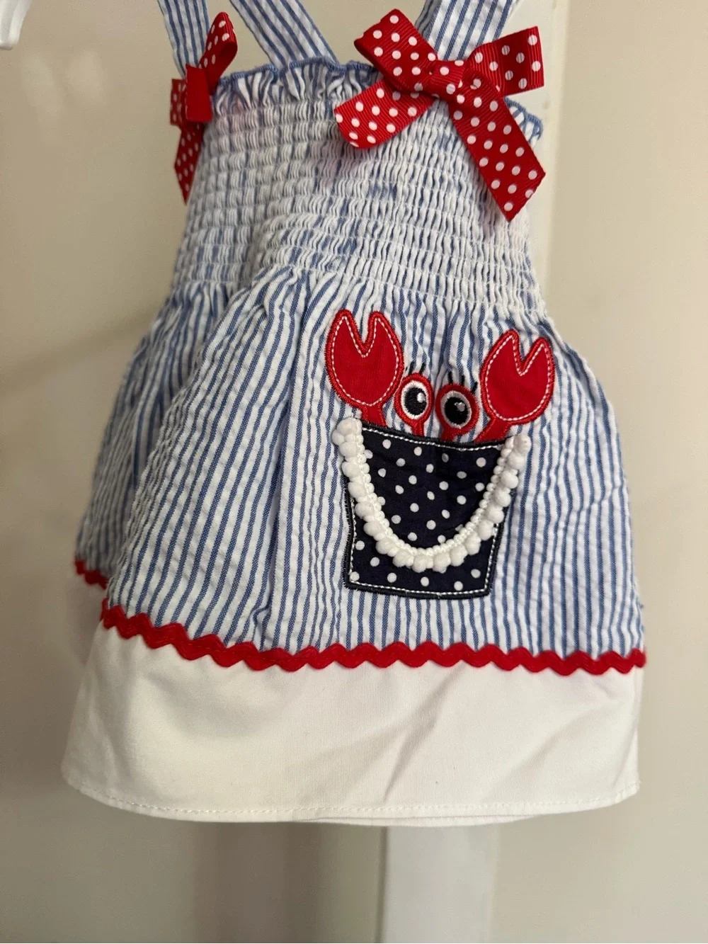 Newborn Starting Out Crab Dress & Diaper Cover